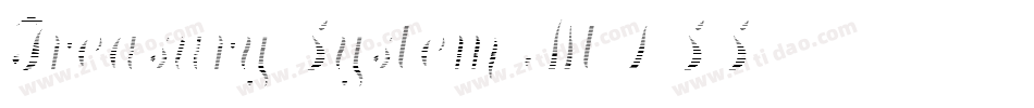 Treasury System Alt DSS字体转换